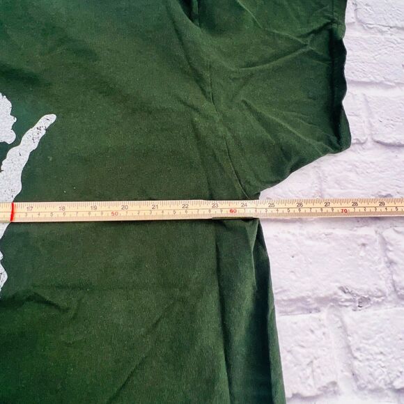 Drink Winsconsinbly Short Sleeve Graphic T-Shirt Men's Size 2XL Green Crewneck - Picture 5 of 7